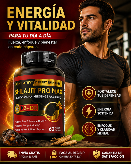 SHILAJIT PRO MAX ORIGINAL. OFERTA 2X1. POTENCIA QUE TODO HOMBRE NECESITA